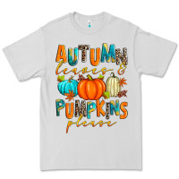Autumn Leaves And Pumpkins Please Premium Tee | Teevron