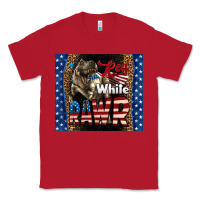 Red Red White Rawr Dinosaur T-Rex Classic Tee - LillyAllenDesigns