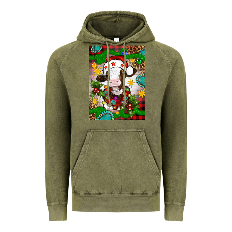 Christmas Cow Air Freshener Vintage Hoodie by Artiststas | Teevron