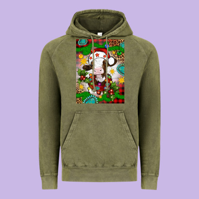 Christmas Cow Air Freshener Vintage Hoodie Designed By Artiststas