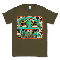 Army Green libra turquoise cowhide Classic Tee - RanaPortraitStore