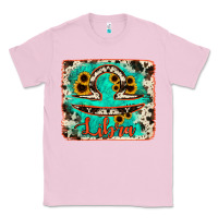 Bubblegum Pink libra turquoise cowhide Classic Tee - RanaPortraitStore