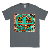Charcoal Heather libra turquoise cowhide Classic Tee - RanaPortraitStore