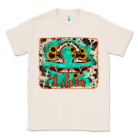 Natural libra turquoise cowhide Classic Tee - RanaPortraitStore