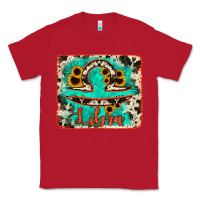Red libra turquoise cowhide Classic Tee - RanaPortraitStore