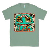 Sage libra turquoise cowhide Classic Tee - RanaPortraitStore