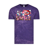 Cloud Purple smile with teeth and brush Vintage Tee - AdoDesignShop