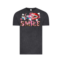 Vintage Black smile with teeth and brush Vintage Tee - AdoDesignShop
