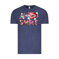 Vintage Denim smile with teeth and brush Vintage Tee - AdoDesignShop