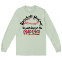 Matcha baseball brother i'm just here for the snacks Long Sleeve Tee - MaliasSmallBusiness