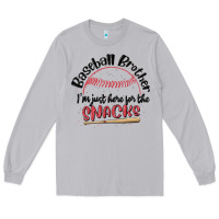 Moon Dust baseball brother i'm just here for the snacks Long Sleeve Tee - MaliasSmallBusiness