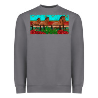 Storm horses roses ann cactuses license plate Heavyweight Sweatshirt - Artiststas