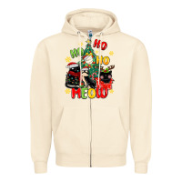Sandshell ho ho ho meow Zipper Hoodie - MaliasSmallBusiness