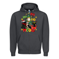 Smoke ho ho ho meow Zipper Hoodie - MaliasSmallBusiness