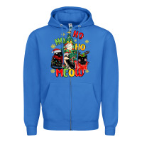 True Royal ho ho ho meow Zipper Hoodie - MaliasSmallBusiness