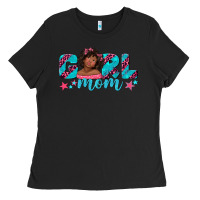 Black girl mom afro black girl Ladies Tee - texasbilliewilder