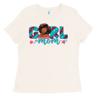 Girl Mom Afro Black Girl Ladies Tee | Teevron