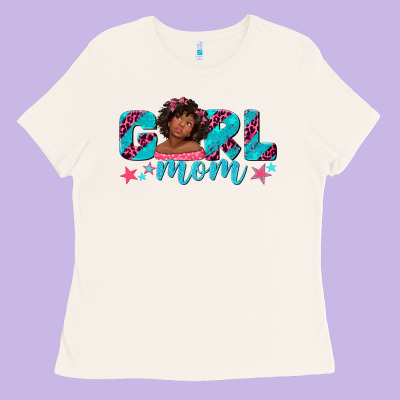 Ladies Tee girl mom afro black girl