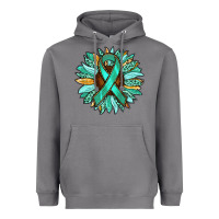 Storm Ovarian Liver Cancer Awareness Sunflower Heavyweight Hoodie - RanaPortraitStore
