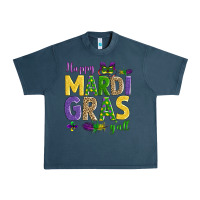 Midnight Navy happy mardi gras y'all Urban Heavy Tee - AdoDesignShop
