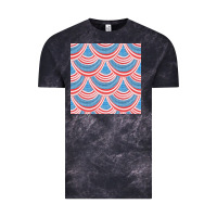 Cloud Black american flag seamless pattern Vintage Tee - BundleAndBundleShop