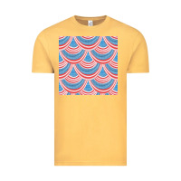 Vintage Mustard american flag seamless pattern Vintage Tee - BundleAndBundleShop
