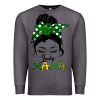 Charcoal Heather Lucky Mama Premium Sweatshirt - Bettercallsaul