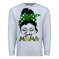 Heather Grey Lucky Mama Premium Sweatshirt - Bettercallsaul