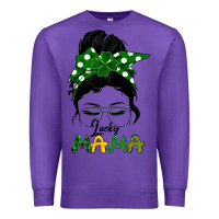 Purple Lucky Mama Premium Sweatshirt - Bettercallsaul