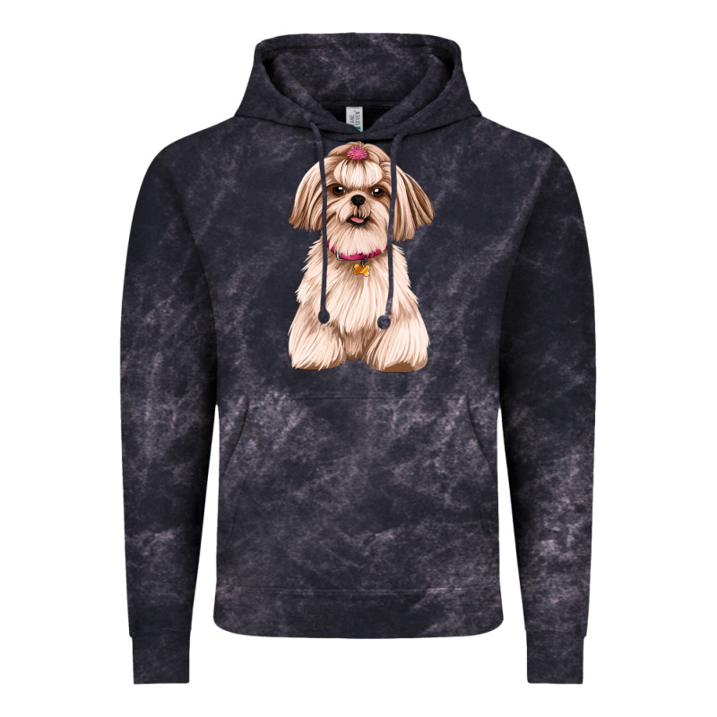 Shih Tzu Dog Design Vintage Hoodie by JahusDesignShop | Teevron