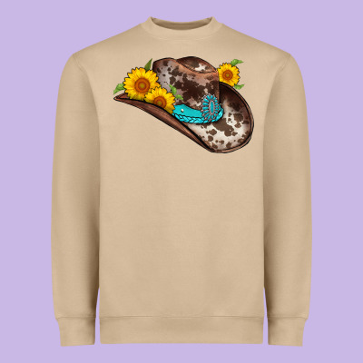 Cowboy Hat Heavyweight Sweatshirt Designed By Adodesignshop