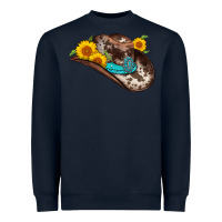 Navy cowboy hat Heavyweight Sweatshirt - AdoDesignShop