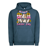 Pigment Midnight Navy Small town Easter Day Urban Hoodie - CowGirlArtShop