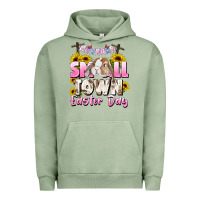 Pigment Oil Green Small town Easter Day Urban Hoodie - CowGirlArtShop