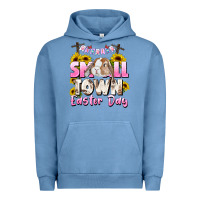 Pigment Pebble Blue Small town Easter Day Urban Hoodie - CowGirlArtShop