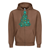 Chestnut christmas tree with gemstones Zipper Hoodie - MaliasSmallBusiness