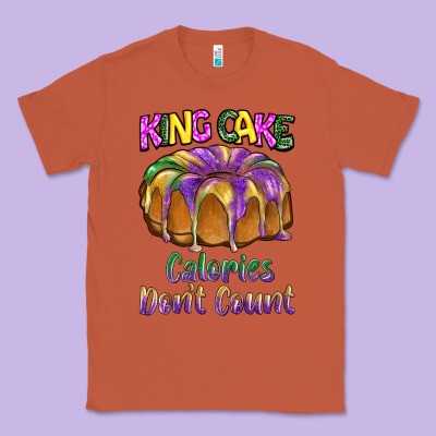 Mardi Gras King Cage Calories Don't Count Classic Tee Designed By Barkaloodesign