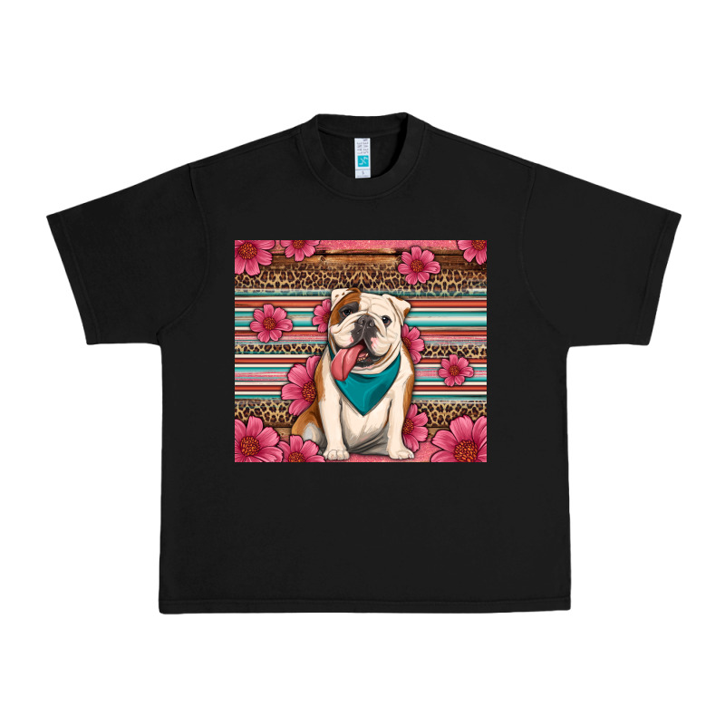 British Bulldog Floral Serape Tumbler Urban Heavy Tee by Artiststas | Teevron