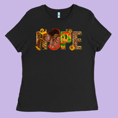Ladies Tee hope afro