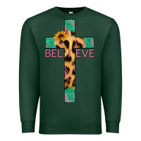 Sports Green Believe Cross Premium Sweatshirt - Bettercallsaul
