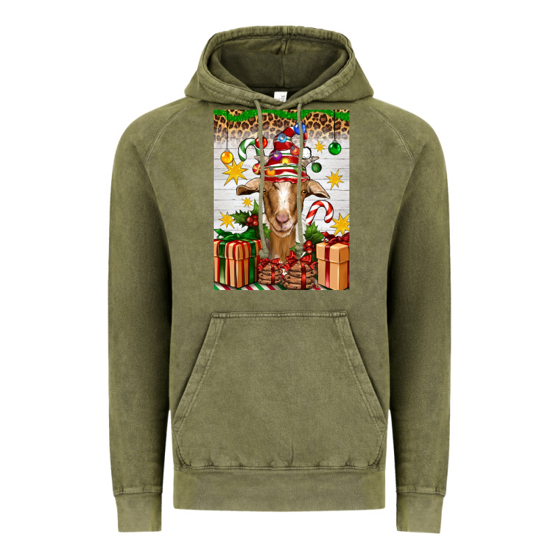 Christmas Goat Air Freshener Vintage Hoodie by Artiststas | Teevron