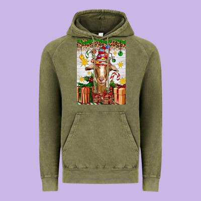 Christmas Goat Air Freshener Vintage Hoodie Designed By Artiststas