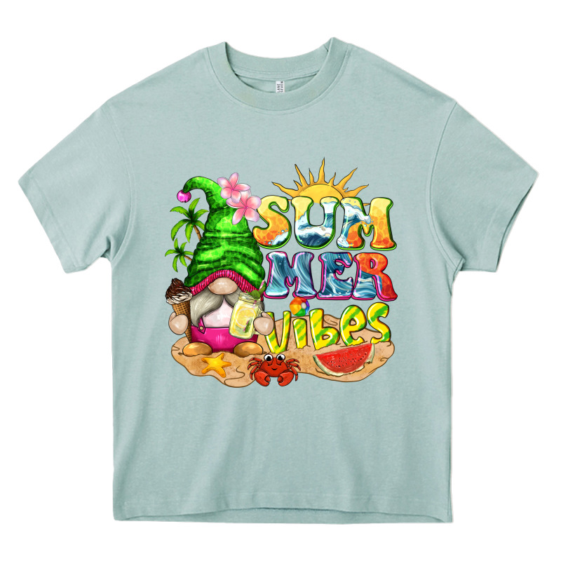Summer Vibes Gnome Tbw Heavy Core Tee by texasbilliewilder | Teevron