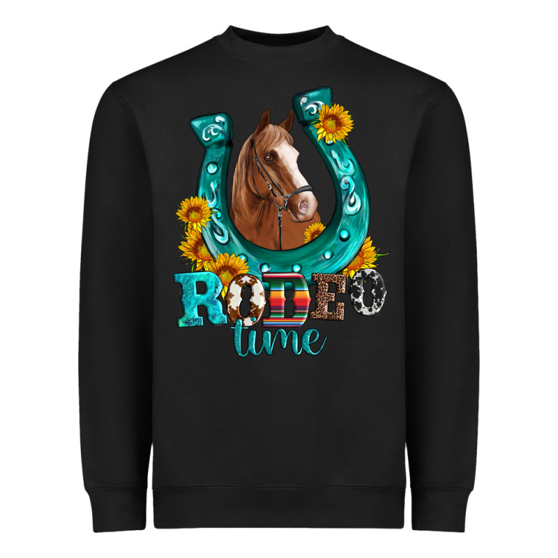 Horseshoe Rodeo Time Heavyweight Sweatshirt by Artiststas | Teevron