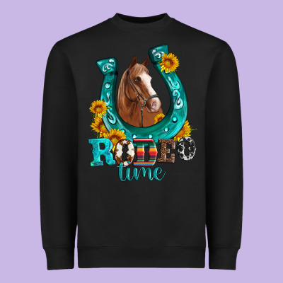 Horseshoe Rodeo Time Heavyweight Sweatshirt Designed By Artiststas