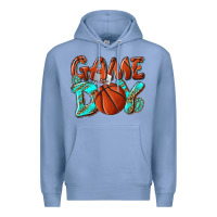 Colony Blue Game day leopard basketball Premium Hoodie - NancyCooperArtShop