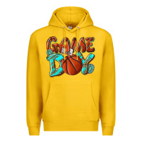 Lemon Game day leopard basketball Premium Hoodie - NancyCooperArtShop
