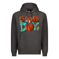 Smoke Game day leopard basketball Premium Hoodie - NancyCooperArtShop