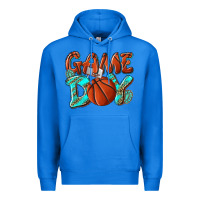 True Royal Game day leopard basketball Premium Hoodie - NancyCooperArtShop