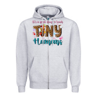 Heather Grey its a good day to teach tiny humans Zipper Hoodie - NancyCooperArtShop